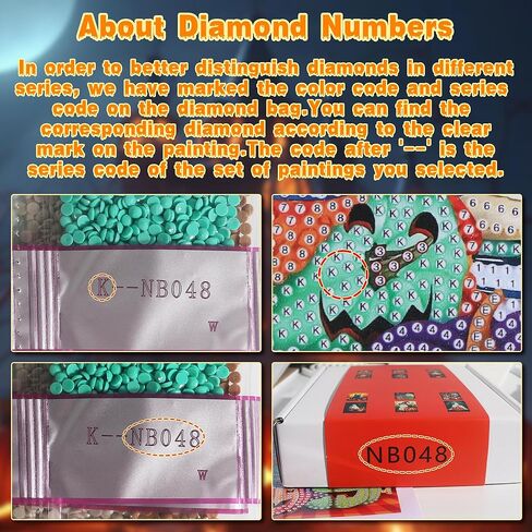 Vidonio 10pcs مجموعات الطلاء الماس ، 5D DIY جولة كاملة الحفر الماس مجموعة الفن مجموعة من الأعمال الفنية الشهيرة الماس الماس للبالغين المبتدئين ، مجموعات الماس الفنية الكلاسيكية للمنزل جدار ديكور الهدية in Kuwait