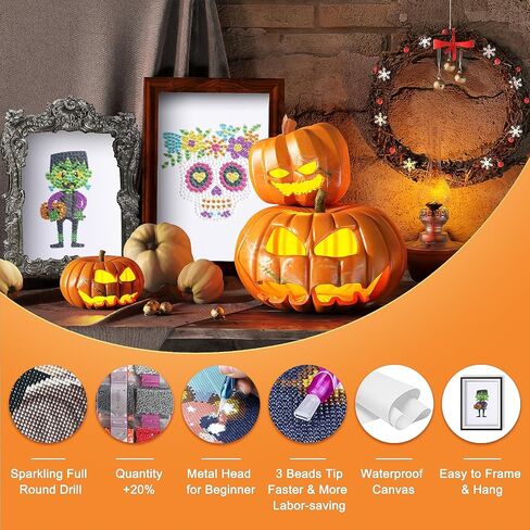 vidonio 10pcs Diamond Painting Kits,5D DIY Round Full Drill Diamond Painting Art Set of Famous Art Work Diamond Art Kits for Adults Beginners,Classical Art Diamond Kits for Home Wall Decor Gift in Saudi Arabia