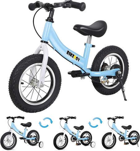 Balance Bike 2 in 1,The Dual Use of a Kids Balance Bike and Toddler Bike, for 2 3 4 5 6 7 Years Old -12 14 16 Inches with Training Theory, Brake, Pedal in Saudi Arabia