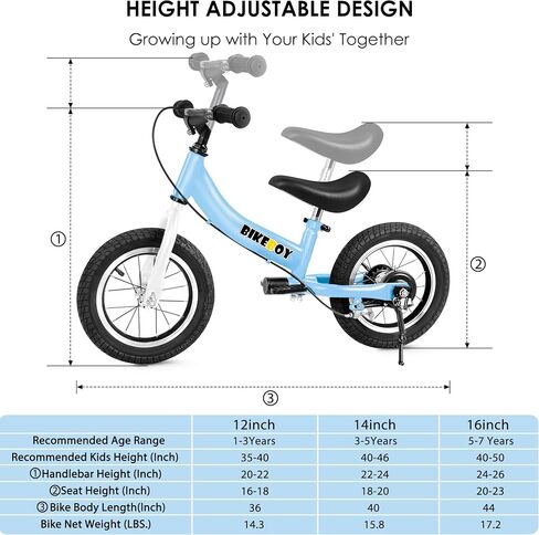 Balance Bike 2 in 1,The Dual Use of a Kids Balance Bike and Toddler Bike, for 2 3 4 5 6 7 Years Old -12 14 16 Inches with Training Theory, Brake, Pedal in Saudi Arabia