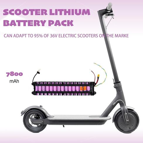 بطارية Scooter Electric Coasta ، 36V 7.8AH M365 Scooter Battery ， حزمة بطارية سكوتر الكهربائية لـ M365 Scooter Electric 1: 1-1: 2 Scooter High Imitation -بدون اتصالات 13.19x2.76x1.57inch (LXWXH) in Kuwait