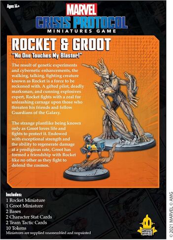 Atomic Mass Games Marvel Crisis Protocol: Rocket and Groot in Saudi Arabia