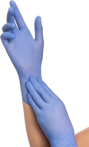 HALYARD AQUASOFT Nitrile Exam Gloves, Non-Sterile, Powder-Free, 3.1 mil, 9.5", Blue, X-Large, 43936 (Box of 250) in Saudi Arabia