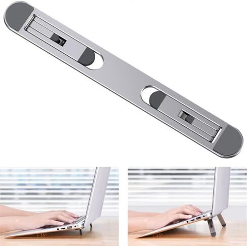 AMJ Company Portable Stealth Keyboard Riser ، Riser Minimalist Keyboard Riser ، Aluminium Stand للكمبيوتر المحمول (T23) in Kuwait