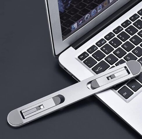 AMJ Company Portable Stealth Keyboard Riser ، Riser Minimalist Keyboard Riser ، Aluminium Stand للكمبيوتر المحمول (T23) in Kuwait