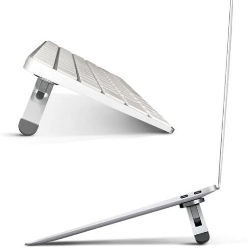 AMJ Company Portable Stealth Keyboard Riser ، Riser Minimalist Keyboard Riser ، Aluminium Stand للكمبيوتر المحمول (T23) in Kuwait