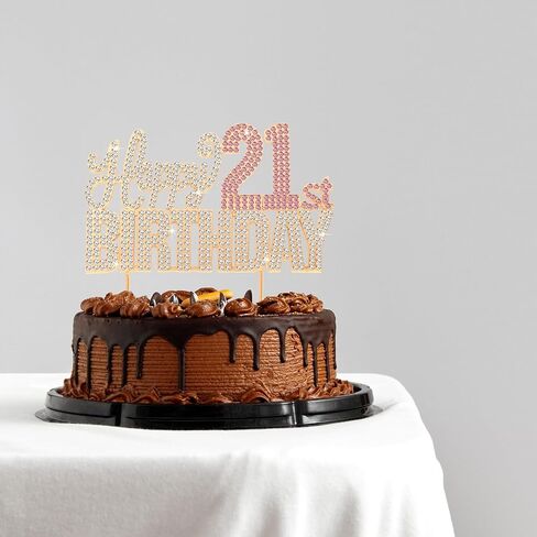 عيد ميلاد سعيد 12th Silver & Pink Rhinestone Cake Topper - هتافات إلى 12 عامًا من عمر 12 عامًا من الاثني عشر BDDAY METAL SPARCLY CAKE CAKE CAKE CAKES TOPPER. in Saudi Arabia