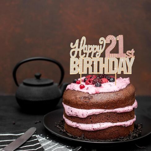 عيد ميلاد سعيد 12th Silver & Pink Rhinestone Cake Topper - هتافات إلى 12 عامًا من عمر 12 عامًا من الاثني عشر BDDAY METAL SPARCLY CAKE CAKE CAKE CAKES TOPPER. in Saudi Arabia