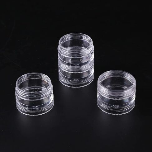 20 جهاز كمبيوتر حاوية بلاستيكية قابلة للتكديس ، 19x3.5cm/ 7.5x.5inclear تخزين مربع مربع جولة الجولة للخرز ، الأزرار ، Art Art Craftjewelry مسمار in Kuwait