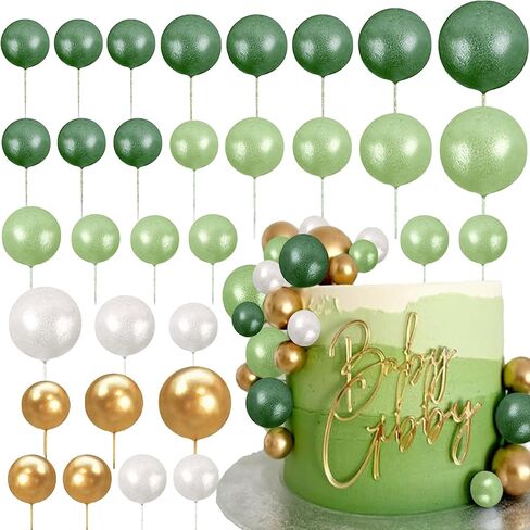 50pcs Pink Purple Ball Cake Topper Rose Gold Balloons for Cake Decorating Supplies Balls Cake Decorations for Birthday Wedding Bridal Shower Baby Shower in Kuwait