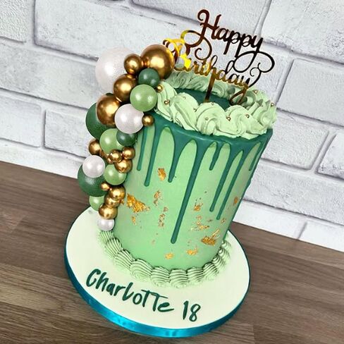 50pcs Pink Purple Ball Cake Topper Rose Gold Balloons for Cake Decorating Supplies Balls Cake Decorations for Birthday Wedding Bridal Shower Baby Shower in Kuwait