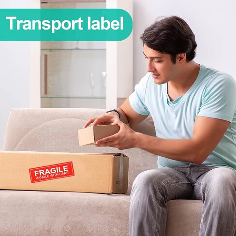 1"x 3" Fragile Stickers and Do Not Bend Stickers,Warning Labels Stickers for Shipping and Moving, 250 Per Rolls (2 Roll) in Saudi Arabia