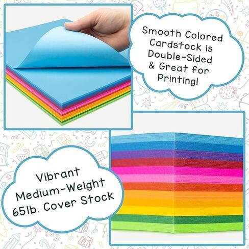 بطاقات ملونة زاهية برتقالية داكنة من Hygloss - مقاس 11 × 17 بوصة، 50 ورقة، 65 رطل/ 176 جرامًا للمتر المربع، مقاومة للبهتان، ورق بطاقات ملون خالٍ من الأحماض in Kuwait