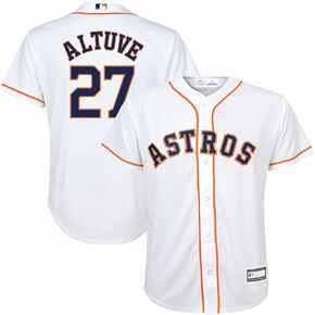 OuterStuff Jose Altuve Houston Astros MLB Kids Youth 8-20 White Home Player Jersey in Saudi Arabia