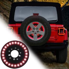 RT-TCZ for Wrangler Spare Tire Brake Light Rear Tail 3rd Brake Light for 1996-2023 Jeep Wrangler TJ JK JL for Liberty 2007-2012