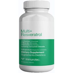 Immunotec Multi+ Resveratrol Full Spectrum Dietary Supplement, 60 Capsules