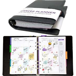 Cancer Planner - A Planner Made for Cancer Patients and Caregivers, Best Cancer Gifts for Women and Men, Breast Cancer Gift, Cancer Journal, Undated Cancer Organizer