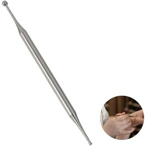 Manual Acupuncture Pen, BetterJonny Stainless Steel Body Point Probe PenFacial Reflexology Tools Ear Point Probe Tip Acupressure Double Head Massage Pen for Body Massage Tool