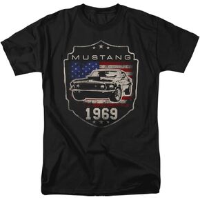 Ford Mustang 1969 Flag Unisex Adult T Shirt