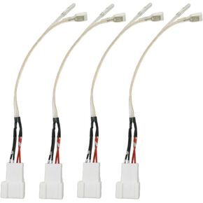 Car Front Dash Tweeter Speaker Wiring Harness Replacement for 2008-2020 Toyota Camry 4Runner RAV4 Highlander Scion,Subaru Forester/Impreza 2010-2019,Applicable for Non JBL Audio System(4PCS)