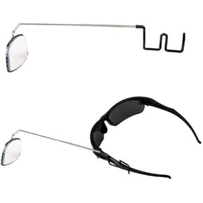 Bicycle Eyeglass Mirror Biking Cycling Helmet Mount Rear View Mirror, Adjustable Angle, Aluminium Alloy Riding Mirror Accessories (as Shown)
