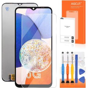 for Samsung Galaxy A14 5G Screen Replacement for Samsung A14 5G Display for Galaxy A14 5G LCD SM-A146P A146U Digitizer Touch Screen Assembly Repair Parts Black No Frame(US Version)
