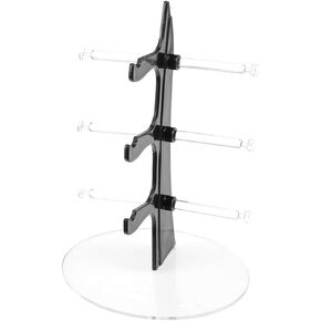 Zerodeko Sunglasses Rack Holder Acrylic Glasses Display Stand Eyeglasses Frame Riser Display Stand Eyewear Display Holder for Home Shop 3 Frames
