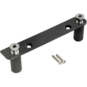 Musiclily Pro Guitar Double Locking Tremolo Bridge System Screw Stud Support Bracket Stand with M7 Anchors for Electric Guitar, Black