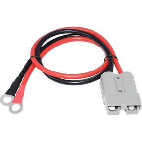 10AWG Battery Adapter Cable，with O-Type Terminal and 45A Connector-1 m/3.28ft
