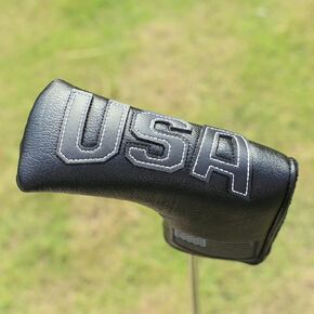 Golf Putter Cover Blade,USA Putter Headcovers Golf Club Head Covers for Putter Leather Golf Putter Head Covers with Magnetic for Odyssey Scotty Cameron