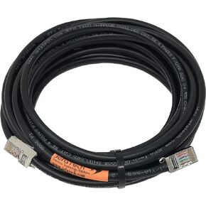 Outdoor Shielded Cat5e Ethernet Cable Assembly - 5 Feet - TOUGHCable Connectors - UV Resistant, Direct Burial, Ground Wire