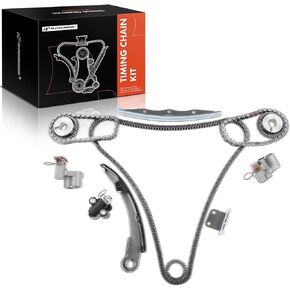 A-Premium 12PCS Engine Timing Chain Kit W/Tensioner & More [fits DOHC, 6Cyl 3.5L, VQ35DE] Compatible with Nissan Maxima 2002-2008, Altima 2002-2006, Murano 350Z 2003-2007, Quest 2004-2009