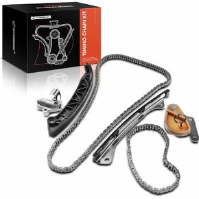 A-Premium Engine Timing Chain Kit W/Tensioner & More [fits DOHC, 4Cyl] Compatible with Nissan Juke 2011 2012 [1.6L], Sentra 2013-2017 2018 [1.8L], Replace# 130281KC0A, 13070EN200, 130851KC0A