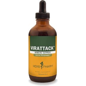 Herb Pharm Virattack Liquid Herbal Formula with Lomatium for Active Immune System Support - 4 Ounce