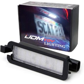 iJDMTOY OEM-Fit 3W 18-SMD LED License Plate Light Kit Compatible With Dodge 2015-up Charger Challenger, Compatible WIth Chrysler 300 & Pacifica, Compatible With Jeep 2017-up Compass, etc