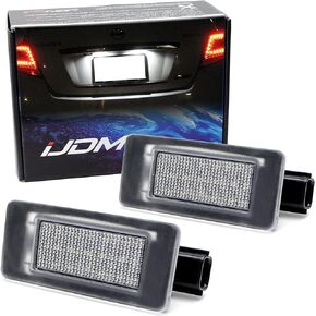 iJDMTOY OEM-Fit 3W Full LED License Plate Light Kit Compatible With 2019/2020-up Nissan Altima Sentra Versa Rogue, Powered by 18-SMD Xenon White LED