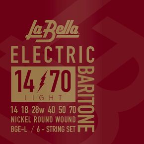 La Bella BGE-L Baritone- Light Nickel Round Wound Electric Guitar string