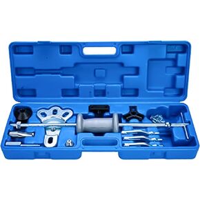 8MILELAKE 17pc Slide Hammer Puller Set, 2/3 Jaw Sliding Hammer Bearing Puller Kit, External Internal Axle Seal Bearing Hub Puller Remover