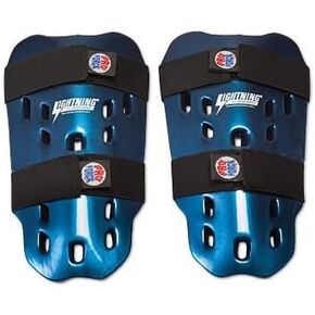 Pro Force Lightning Shin Guards - Blue - Large