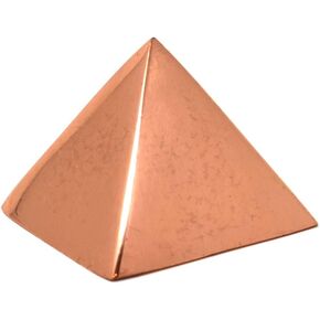 Solid Copper Pyramid 1.25in Giza Shaped for Meditation, Body Healing, Reiki Balancing Chakras, Crystal Recharging, Focused Energy