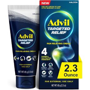 Advil Targeted Relief Pain Relieving Cream, Up to 8 Hours of Powerful Relief of Joint Pain, Lower Back Pain and Muscle Pain - 2.3 oz