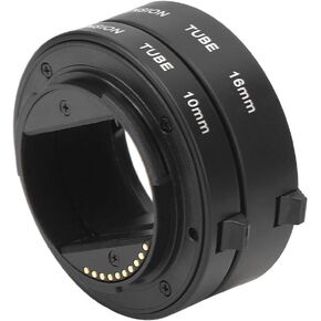214 10mm+16mm Automatic Focusing Macro Adapter Ring Extension Tube,for Sony A9 A7 A7II A7III A7RIII A7RII A7S A7R A6300 A6000 A5000 A6500 A6600 NEX-5T NEX-3N NEX-6 Cameras