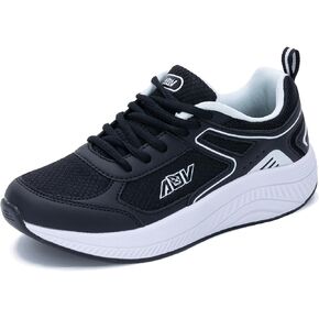 AOV Womens Walking Shoes with Arch Support Plantar Fasciitis Sneakers Orthotic Tennis for Foot Heel Pain Relief