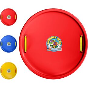 27" Lifetime Saucer Sled - Durable High-Density Plastic, Handles, Ideal for Adults, Kids, and Teens - 1 Person Snow Sled for Kids and Adults