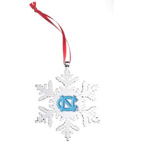 UNC Tar Heels Snowflake Christmas Ornament