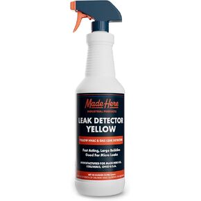 Leak Detector Yellow - Fast Acting, All-Purpose Leak Detection for High & Low Temperature Applications in Gas & C02 Systems (1 Gallon)