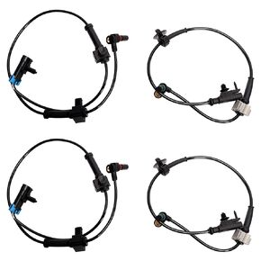 Front and Rear Left & Right ABS Wheel Speed Sensor 2 Pair for Chevy Silverado 1500 3500 HD, for GMC Sierra 1500 2500 HD 3500 HD 2007-2013 OE# 20938121 10384745, 15872664, 20763148