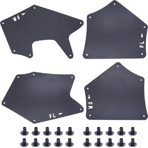 4 Pcs Splash Shield with Clips 53737-0C030 Splash Guards Mud Flaps Fender Liner Shields Fit for Toyota Tundra XK50 Sequoia XK60 2007-2020 Replace OE # 53736-0C030 53739-0C020