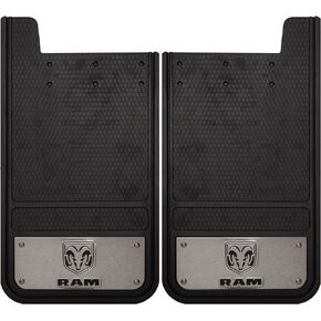 Plasticolor Ram Heavy Duty Rear 12 X 23 Mud Guards, 12" x 23" Rear Mud Guards by Plasticolor (001836R01)