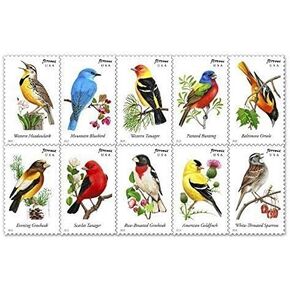 Songbirds Forever Stamps - Booklet of 20 Postage Stamps
